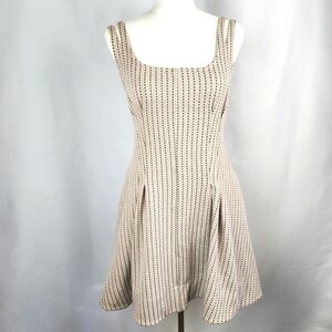 Anthropologie Maeve Women's Pink Jacquard Mini Fit & Flare Dress Size S NWT